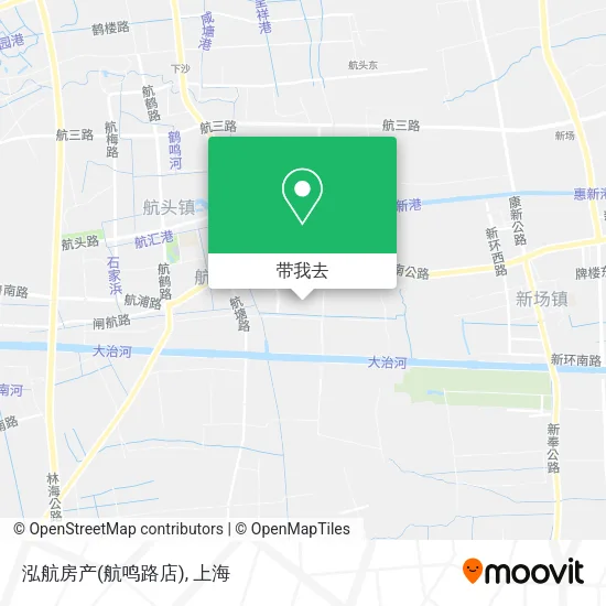 泓航房产(航鸣路店)地图