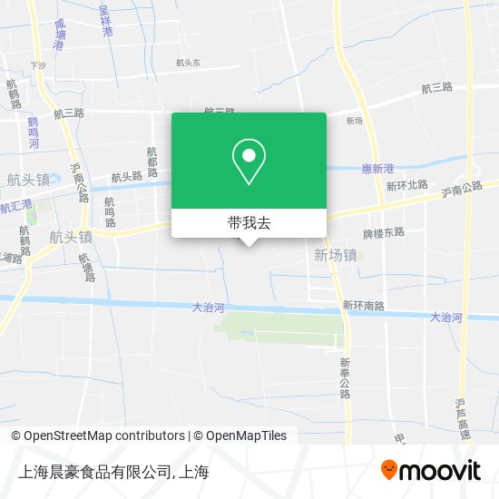 上海晨豪食品有限公司地图