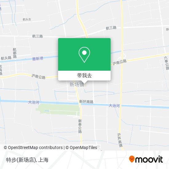 特步(新场店)地图