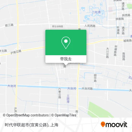 时代华联超市(宣黄公路)地图