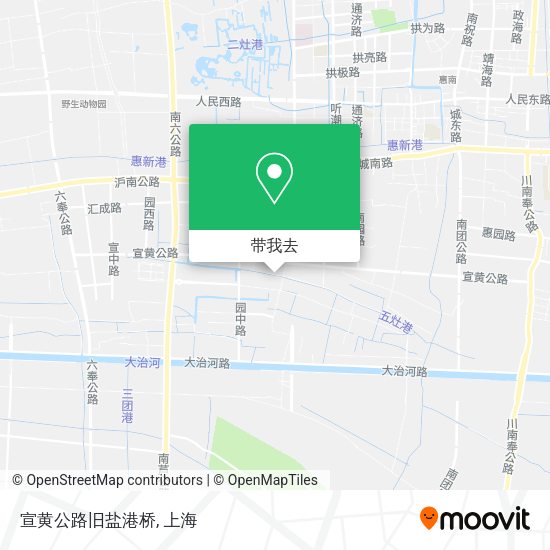 宣黄公路旧盐港桥地图