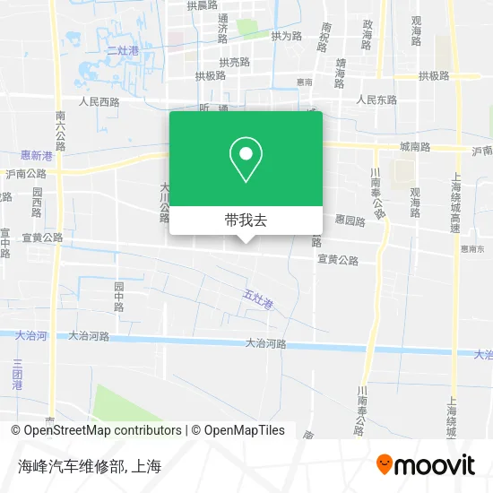 海峰汽车维修部地图
