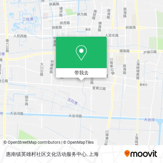 惠南镇英雄村社区文化活动服务中心地图