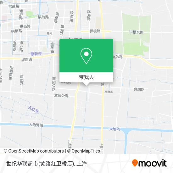 世纪华联超市(黄路红卫桥店)地图
