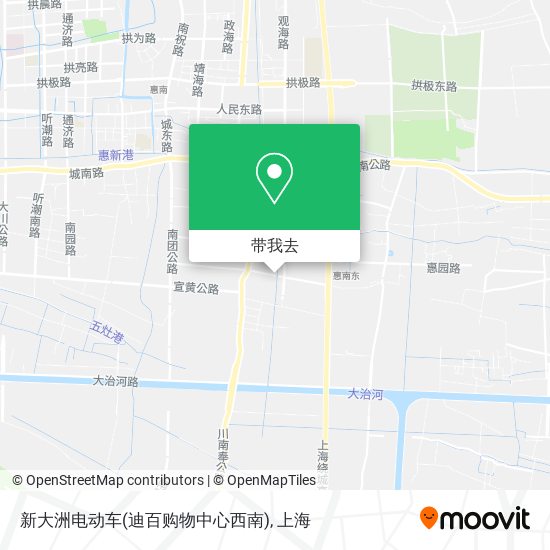 新大洲电动车(迪百购物中心西南)地图