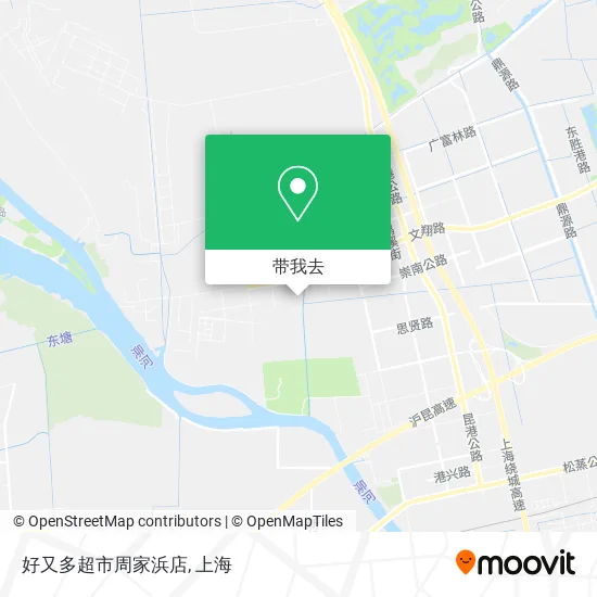 好又多超市周家浜店地图