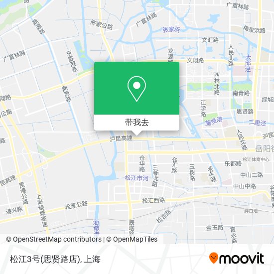 松江3号(思贤路店)地图