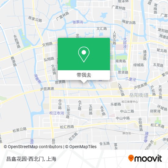昌鑫花园-西北门地图