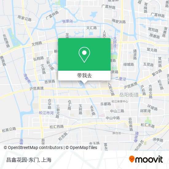 昌鑫花园-东门地图