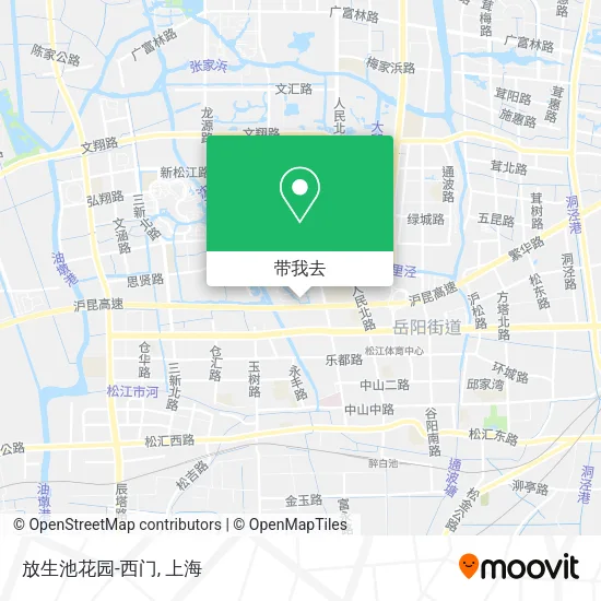 放生池花园-西门地图