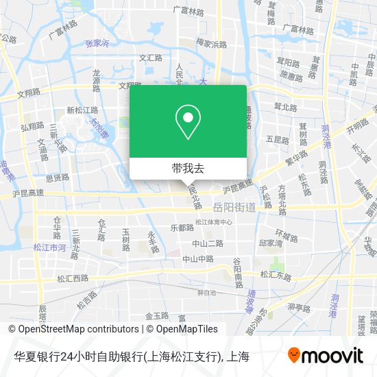 华夏银行24小时自助银行(上海松江支行)地图