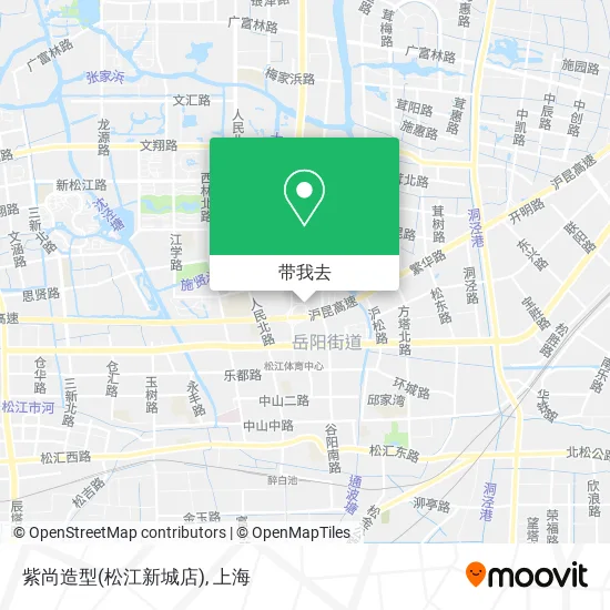 紫尚造型(松江新城店)地图