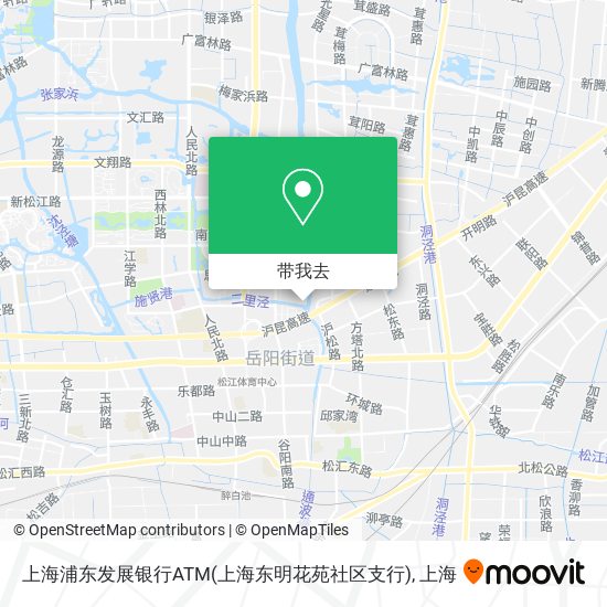 上海浦东发展银行ATM(上海东明花苑社区支行)地图