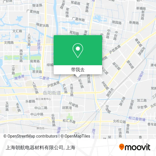 上海朝航电器材料有限公司地图