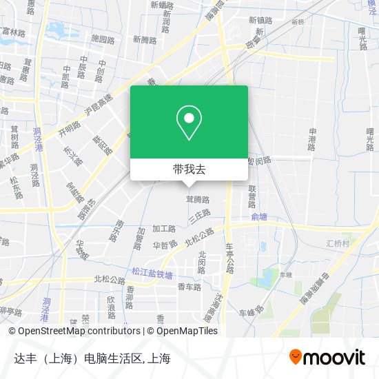 达丰（上海）电脑生活区地图