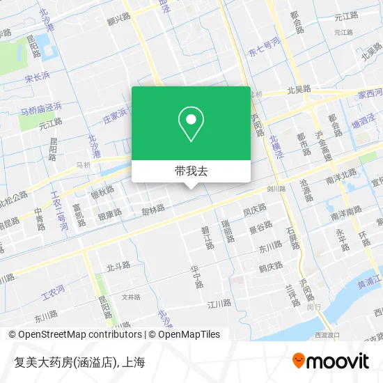 复美大药房(涵溢店)地图