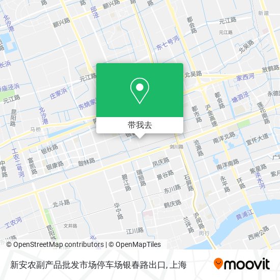 新安农副产品批发市场停车场银春路出口地图