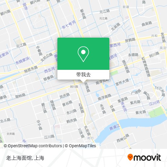 老上海面馆地图