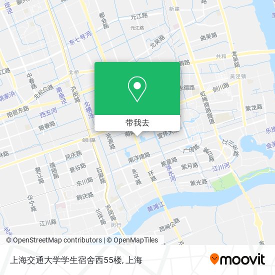 上海交通大学学生宿舍西55楼地图