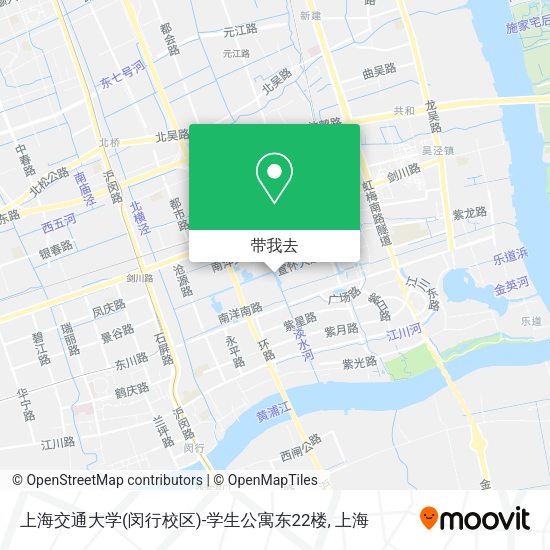 上海交通大学(闵行校区)-学生公寓东22楼地图