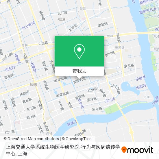 上海交通大学系统生物医学研究院-行为与疾病遗传学中心地图