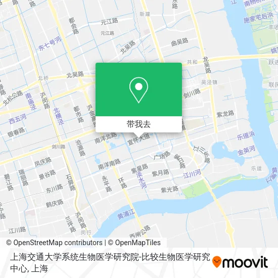 上海交通大学系统生物医学研究院-比较生物医学研究中心地图