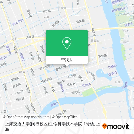 上海交通大学(闵行校区)生命科学技术学院-1号楼地图
