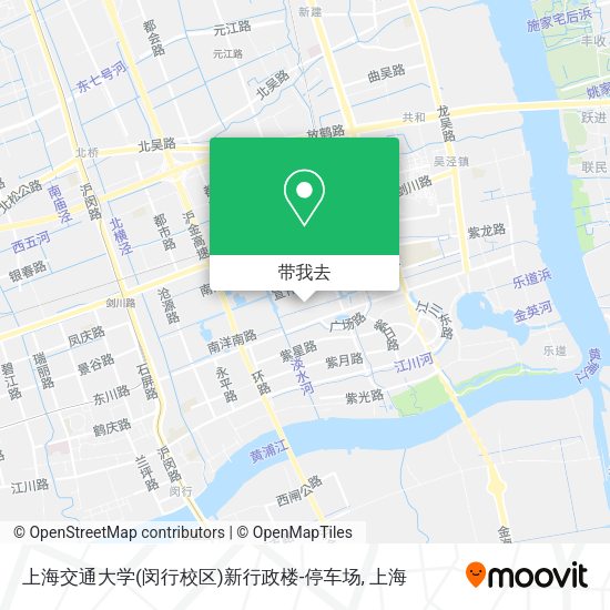 上海交通大学(闵行校区)新行政楼-停车场地图