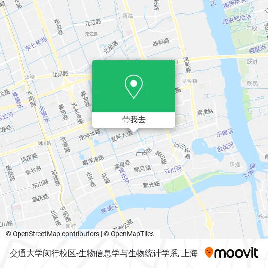 交通大学闵行校区-生物信息学与生物统计学系地图