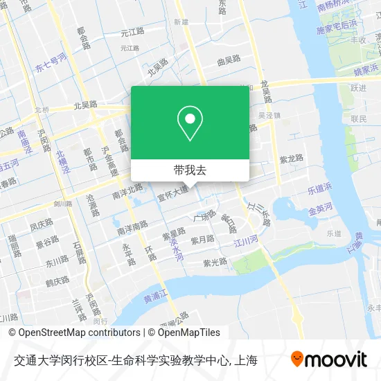 交通大学闵行校区-生命科学实验教学中心地图
