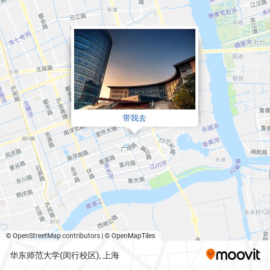 华东师范大学(闵行校区)地图