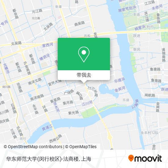华东师范大学(闵行校区)-法商楼地图