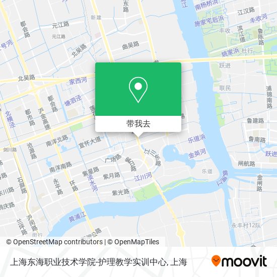 上海东海职业技术学院-护理教学实训中心地图