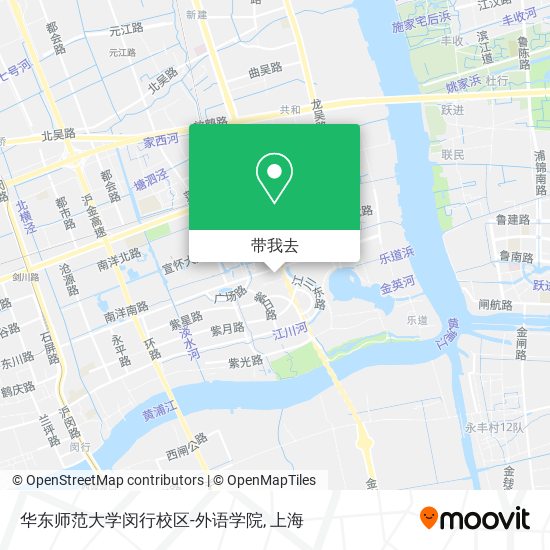 华东师范大学闵行校区-外语学院地图