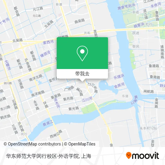 华东师范大学闵行校区-外语学院地图