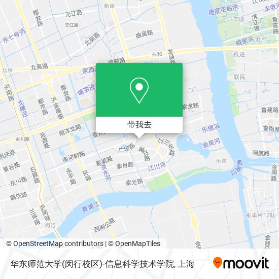 华东师范大学(闵行校区)-信息科学技术学院地图