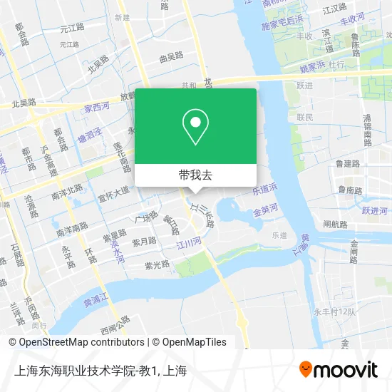 上海东海职业技术学院-教1地图