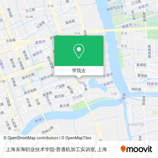 上海东海职业技术学院-普通机加工实训室地图
