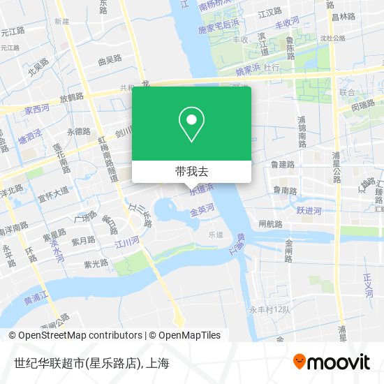 世纪华联超市(星乐路店)地图