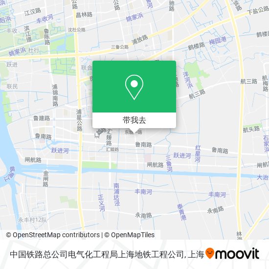 中国铁路总公司电气化工程局上海地铁工程公司地图