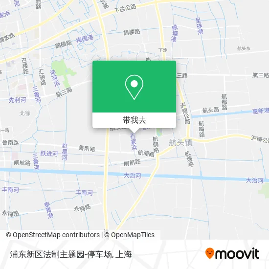 浦东新区法制主题园-停车场地图