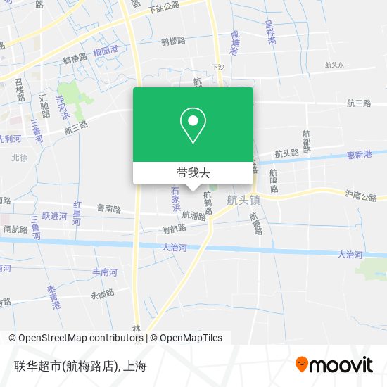 联华超市(航梅路店)地图