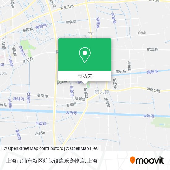 上海市浦东新区航头镇康乐宠物店地图