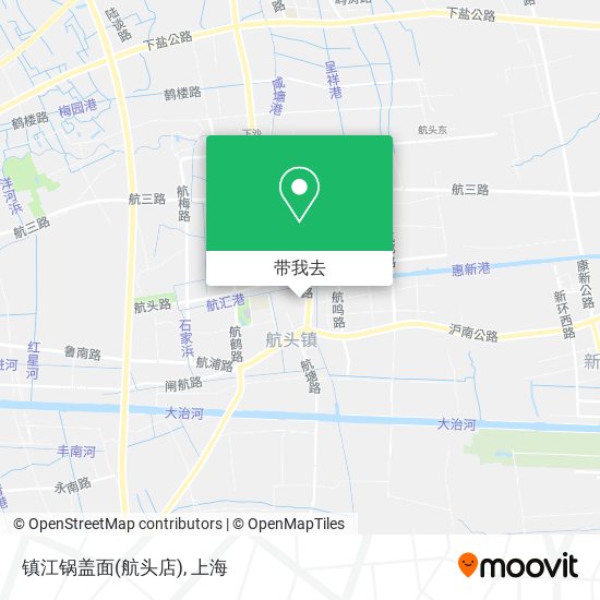 镇江锅盖面(航头店)地图