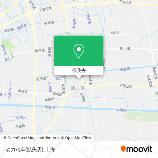 动力鸡车(航头店)地图