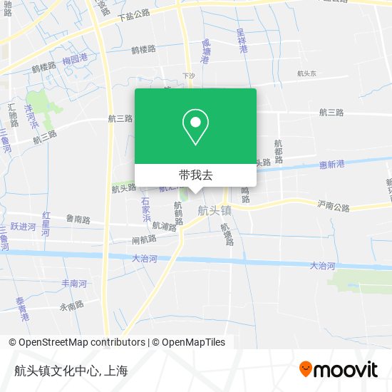 航头镇文化中心地图