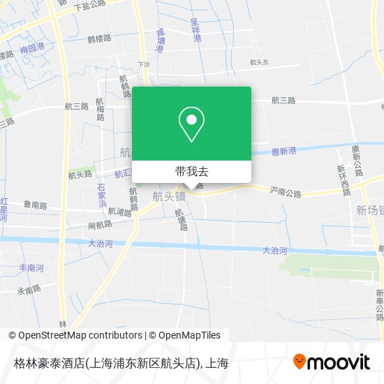 格林豪泰酒店(上海浦东新区航头店)地图