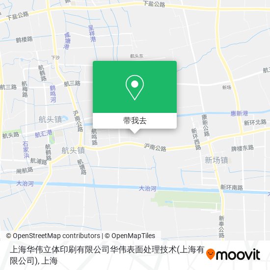 上海华伟立体印刷有限公司华伟表面处理技术(上海有限公司)地图