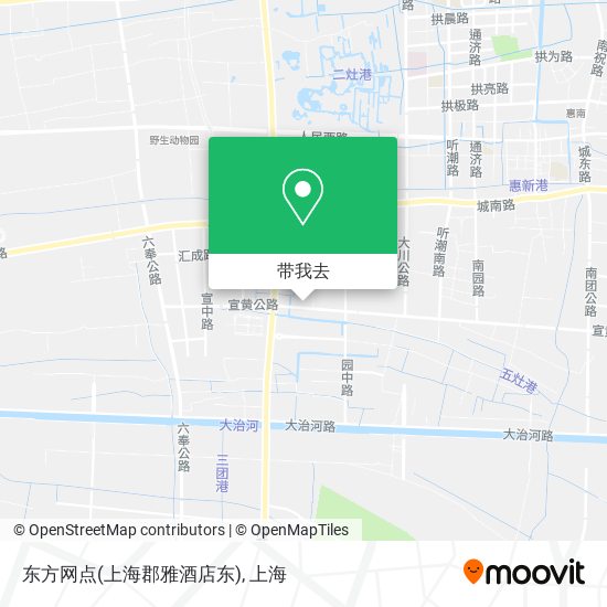 东方网点(上海郡雅酒店东)地图