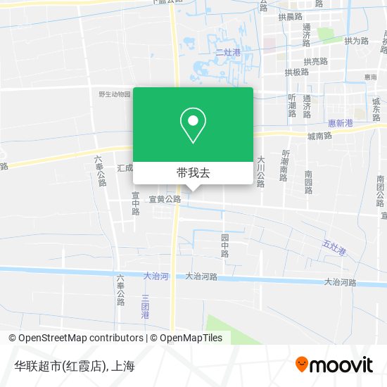 华联超市(红霞店)地图